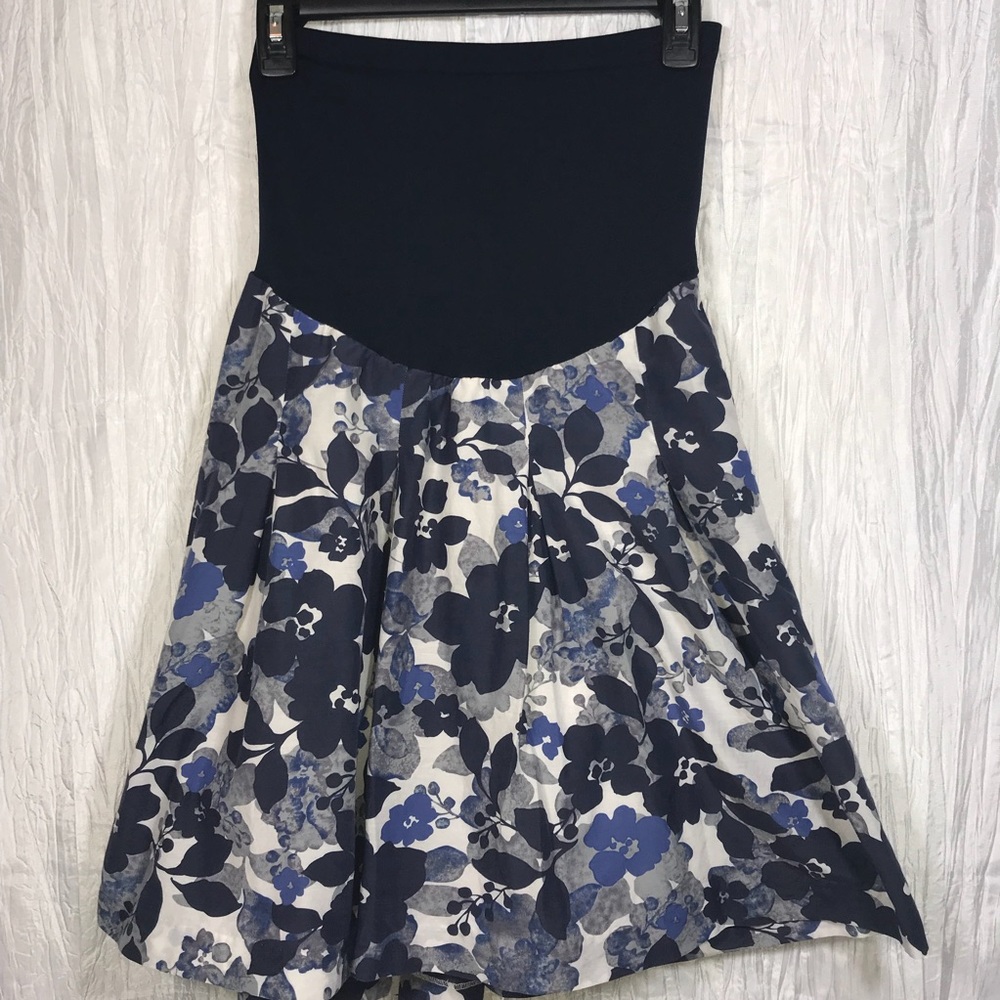 A Pea in The Pod Maternity Lined Silk Skirt